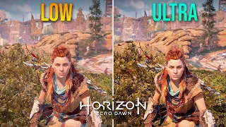 Horizon Zero Dawn Very Low vs Ultra ( Graphics Comparison)