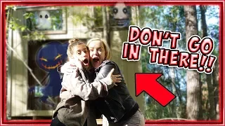 WE FOUND AN ABANDONED HAUNTED HOUSE IN THE FOREST!!