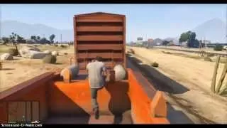 GTA 5 TREVOR GETS SMOOSHED BY TRAIN!!!