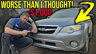 Worse Than I Thought! Full Inspection Of The Junk, $1,000 Subaru Outback!