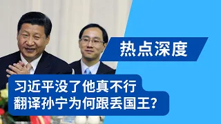 习近平没了他真不行，翻译为何跟丢国王？孙宁曾自曝：一整天不敢喝一口水，吃一口饭｜热点深度（20230826）