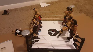 TEAM RAW VS TEAM SMACKDOWN SURVIVOR SERIES ACTION FIGURE MATCH!