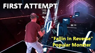 [Beat Saber] "Fallin In Reverse" Popular Monster (EXPERT+) First Attempt