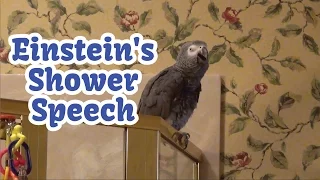 Einstein's Shower Speech - Talking, Singing, & Dancing!
