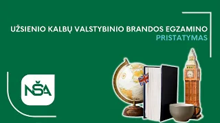 Užsienio kalbų valstybinio brandos egzamino pristatymas