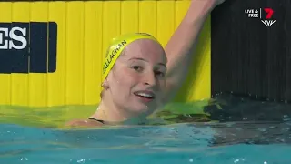 Gold Medal Women's Swimming 100M Freestyle Final | Commonwealth Games 2022 | Birmingham | Highlights