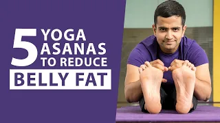 5 Asanas To Reduce Belly Fat (Follow Along) | Yoga With Naveen