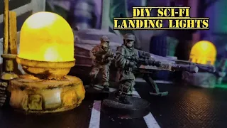 Star wars legion terrain. Sci-fi style landing lights