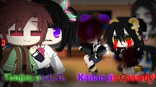 Demon Slayer reagindo a Tanjiro as C.C e Kanao as Cassidy