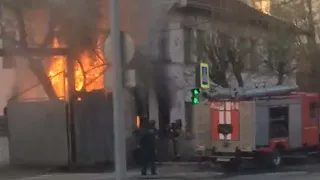 Тюмень: пожар в центре города