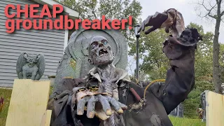 SPIRIT Halloween DIY Zombie Groundbreaker!| Cobwebs And Candlesticks #spirithalloween #diy