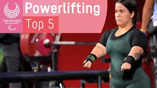 Tokyo 2020's Top 5 Powerlifting Moments 🏋️‍♂️  | Paralympic Games