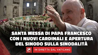 🔴 LIVE | Santa Messa per l’apertura del Sinodo presieduta da Papa Francesco | 4 ottobre 2023