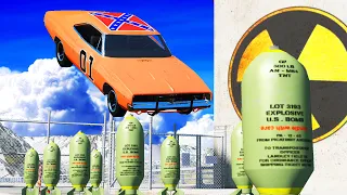 EXPERIMENT - Cars vs Nuclear Bombs 12 - BeamNG Drive | CrashTherapy