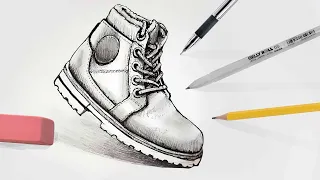 How to draw a shoe step by step - Part 01