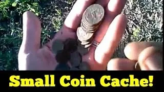 Metal Detecting Florida Woods - Small Coin Cache - WWII Relics and more!