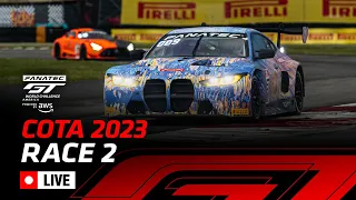 LIVE | Race 2 | COTA | Fanatec GT World Challenge America Powered by AWS 2023