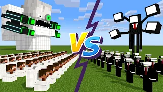 Monster School : TITAN & SKIBIDI BOSS VS Monster School & SKIBIDI TOILET - Minecraft Animation