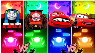 SUPER THOMAS TRAIN 🆚 CHOO CHOO CHARLES 🆚 Lightning McQueen Eater 🆚 McQueen Cars l Tiles Hop EDM Rush