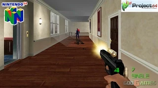 007: The World is Not Enough - Gameplay Nintendo 64 1080p (Project 64)