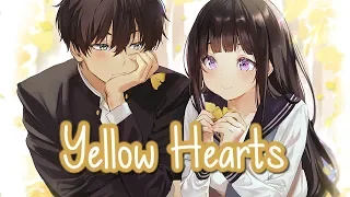 Nightcore - Yellow Hearts (Switching Vocals) || Lyrics