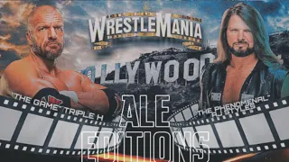 TRIPLE H VS AJ STYLES WRESTLEMANIA 38 CUSTOM PROMO II ALE EDITIONS II