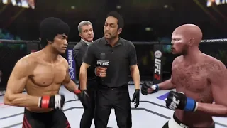 Bruce Lee vs. Bad Cat (EA sports UFC 2) - CPU vs. CPU - Crazy UFC 👊🤪