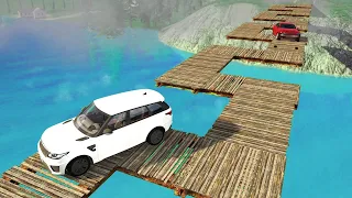 Cars vs Zig Zag TRAP Bridge 🔥 BeamNG Drive