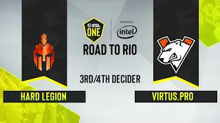CS:GO - Virtus.pro vs. Hard Legion [Dust2] Map 3 - ESL One:Road to Rio - 3rd/4th decider - CIS