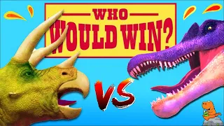 🦖 Dinosaur Book Read Aloud: WHO WOULD WIN? Triceratops vs Spinosaurus by Jerry Pallotta