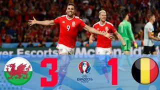 Wales vs Belgium (3-1) Euro 2016 highlights