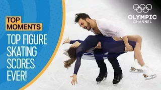 Highest Ever Olympic Figure Skating Scores! | Top Moments