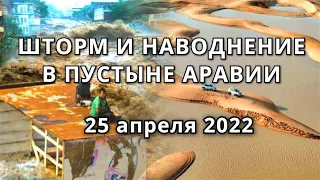 Шторм и наводнение в Саудовской Аравии 2022 | Ученые из ОАЭ вызвали катастрофические потопы?