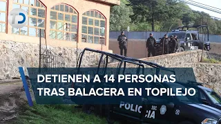 Balacera en la carretera México-Cuernavaca deja dos heridos y hay 14 detenidos