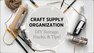 Craft Room Organization 2023! Small Space Craft Supply Storage and Organization Ideas!
