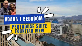 Vdara One Bedroom Penthouse Suite Fountain View Room Tour #travel #lasvegas