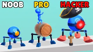 NOOB vs PRO vs HACKER in Rolly Legs