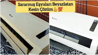 SARARMIŞ BEYAZ EŞYALARI BEYAZLATAN Yöntem /Nasıl Beyazlar?  Maliyeti Az Etkisi Çok  💯🙋‍♀️👍 #Klima