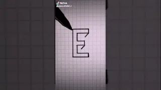 3D буква Е