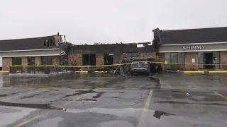 Man dies and woman severely burned in fire at Carmel strip mall; cause still undetermined