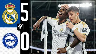 REAL MADRID VS ALAVES 5-0 ⚽|| ALL GOALS AND HIGHLIGHTS HD 2024