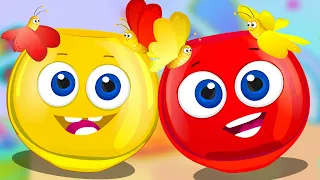 🔴🟡 Учим цвета: красный и желтый - Развивающие мультики для детей и малышей! Оп и Боб!