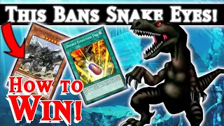 BAN Snake-Eyes with Anti-Meta Dinosaur True Kings! - Yugioh Masterduel Ranked Gameplay and Decklist