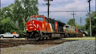 CN, UP, and Metra trains of West Chicago, Illinois