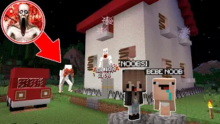 BEBE NOOBSI Y BEBE NOOB VS CASA MALDITA SCP-096 😭😱 - MINECRAFT TROLL NOOB VS PRO