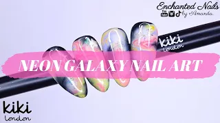 Neon Galaxy Nails 🌈 Kiki London Blooming Gel Tutorial | Marble Nail Art!