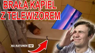 NA RATUNEK 112 - ALE BIORĘ KĄPIEL Z TELEWIZOREM,TOSTEREM,PRALKĄ I ZMYWARKĄ