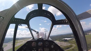 2018 New York Airshow P-40 Acro demo Thom Richard