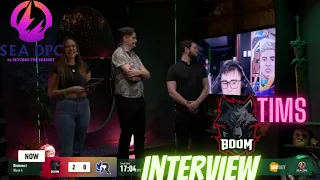 TIMS INTERVIEW WINNER AFTER - BOOM ESPORTS VS RSG - DPC SEA 2021/2022 Tour 3:Division I