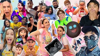 Mis amigos youtubers reaccionan a mi embarazo / YOUTUBERS adivinan que será mi bebé🤰 Gaby y Gilda